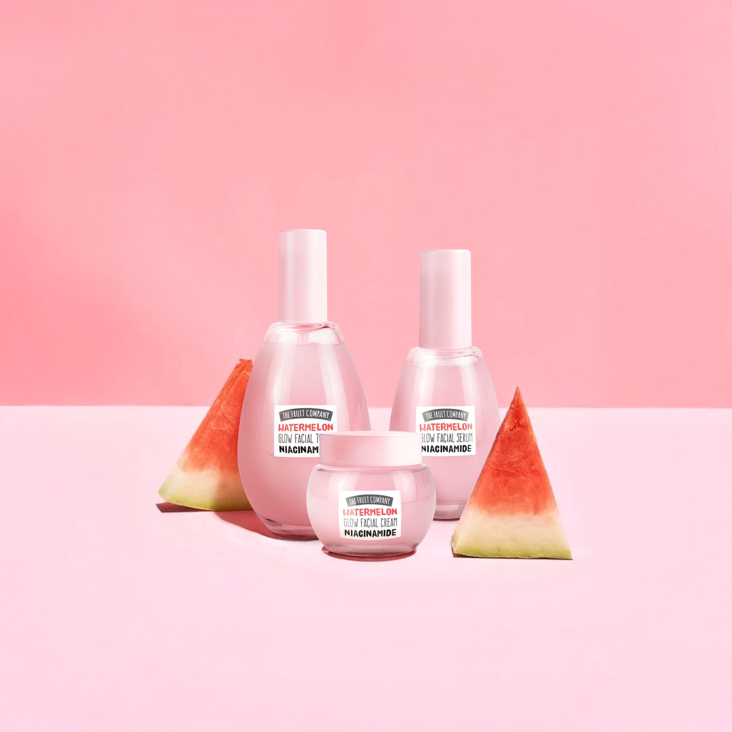 Set viso Glow Ritual all'anguria -The Fruit Company- Tonico 150ml + Siero 70ml + Crema 50ml