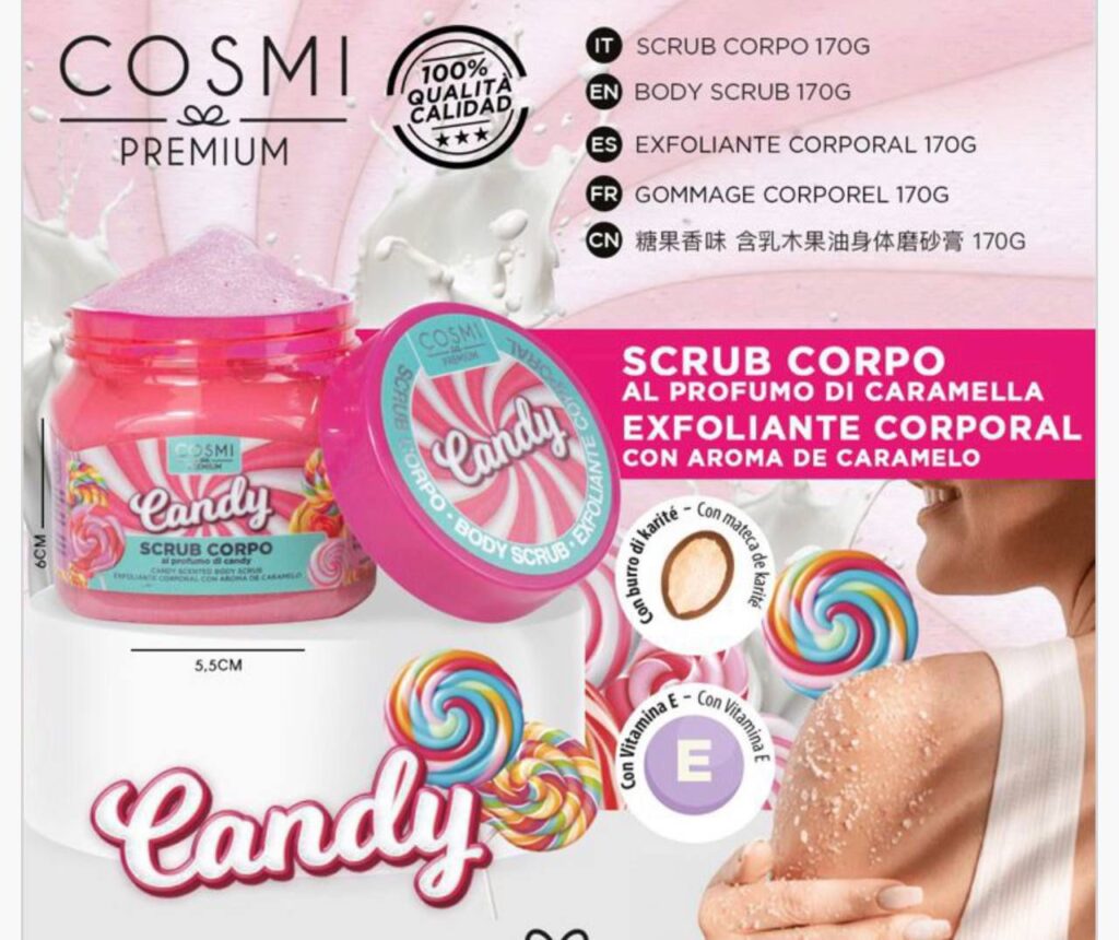 SCRUB CORPO - VARIE PROFUMAZIONI -170GR -COSMI