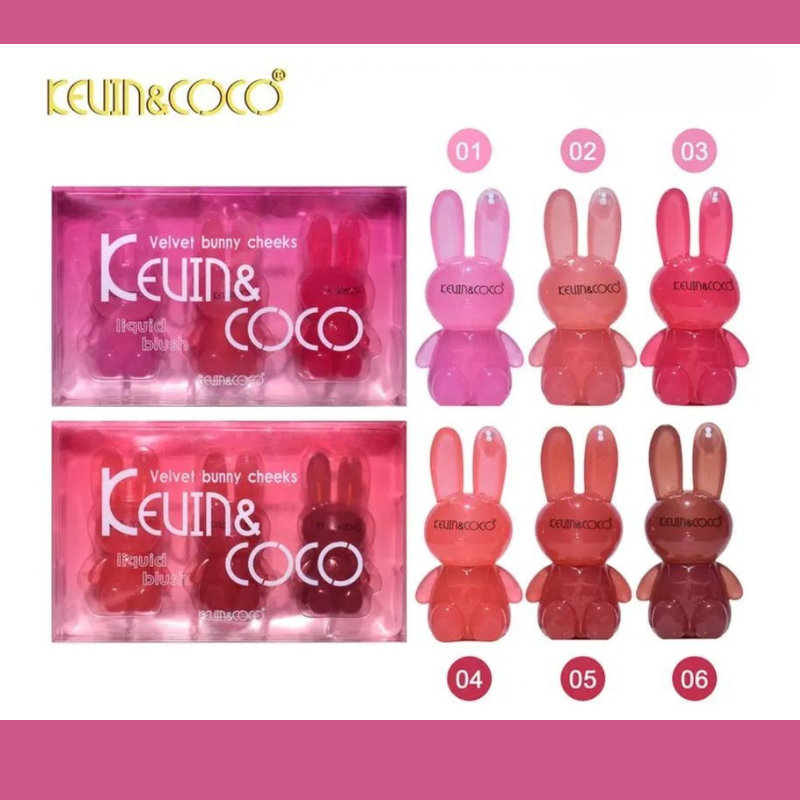 Set blush Velvet bunny di Kevin&Coco
