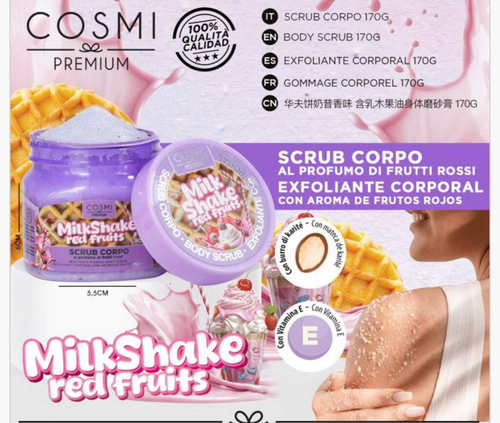 SCRUB CORPO - VARIE PROFUMAZIONI -170GR -COSMI