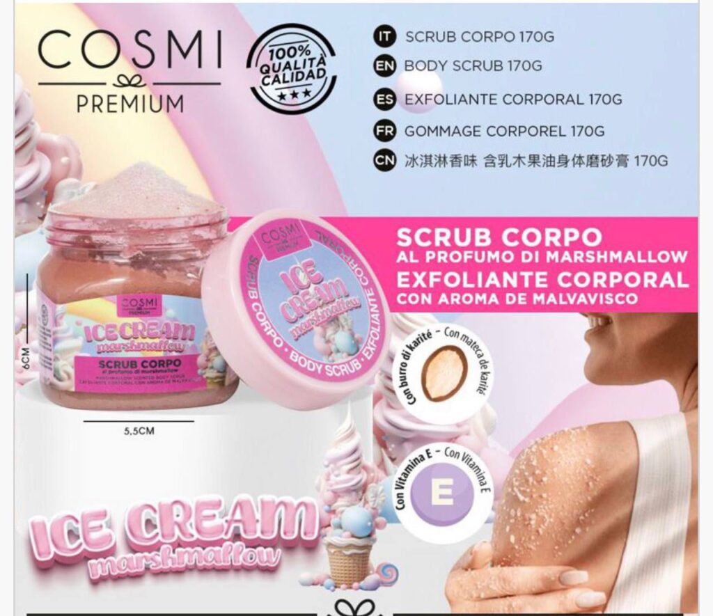 SCRUB CORPO - VARIE PROFUMAZIONI -170GR -COSMI