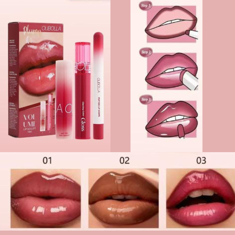 Volume Lip Sculpt Trio- 3 PRODOTTI PER LE LABBRA EFFETTO VOLUME - Olibolla