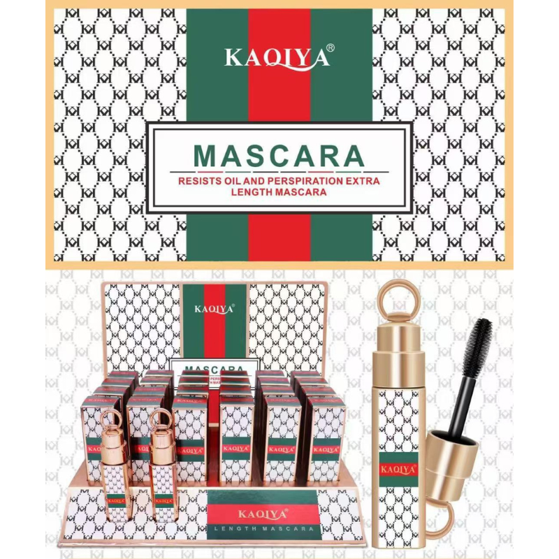 Mascara nero - Resistente all'acqua- lunga durata- effetto incurvante e super volume