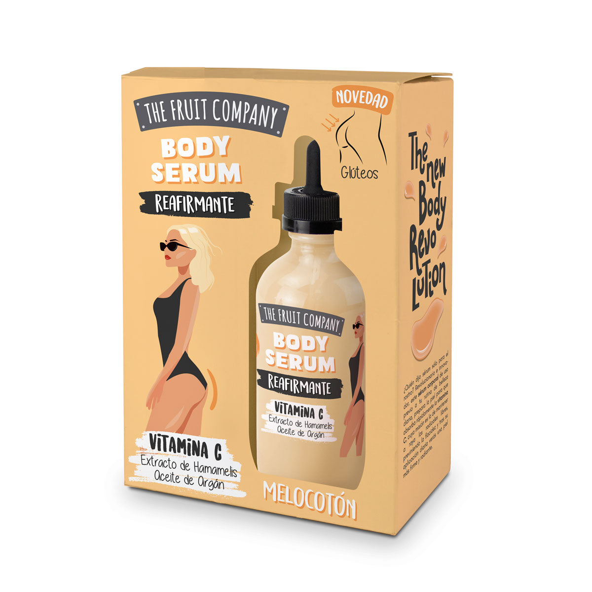 Siero corpo rassodante alla pesca - The fruit company - 120 ml