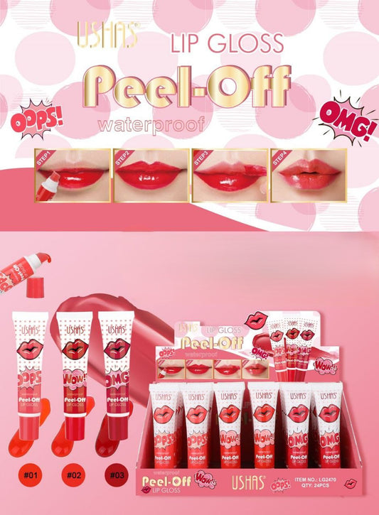 Lip gloss peel off