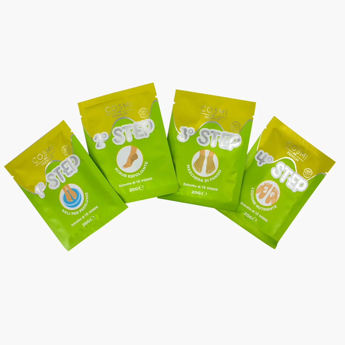 SET SPA PEDICURE  AL TE' VERDE 4 TRATTAMENTI - Cosmi