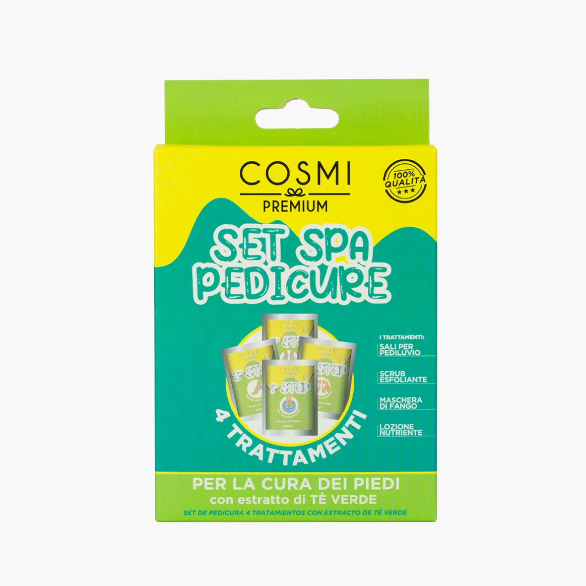 SET SPA PEDICURE  AL TE' VERDE 4 TRATTAMENTI - Cosmi