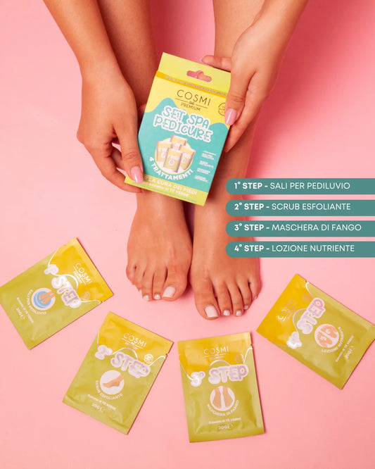 SET SPA PEDICURE  AL TE' VERDE 4 TRATTAMENTI - Cosmi