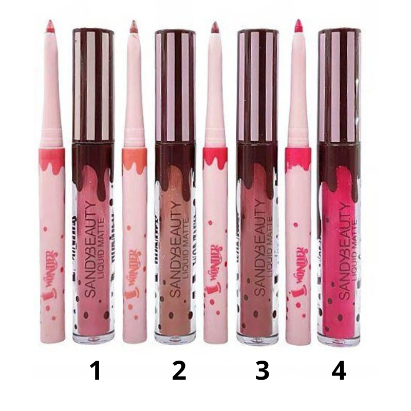 Set 2 in 1 - Liquid Matte Lipstick + Matita Labbra -