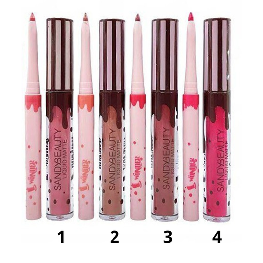 Set 2 in 1 - Liquid Matte Lipstick + Matita Labbra -