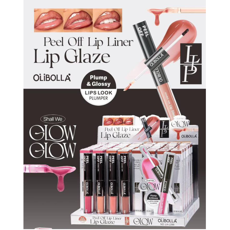 2 in 1 - Lip Liner Peel Off + Lip gloss rimpolpante effetto Glossy