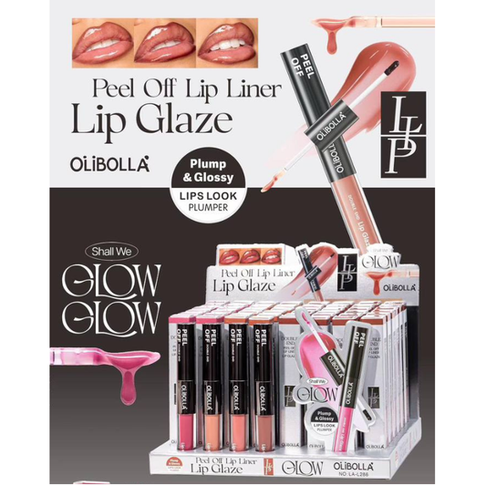 2 in 1 - Lip Liner Peel Off + Lip gloss rimpolpante effetto Glossy
