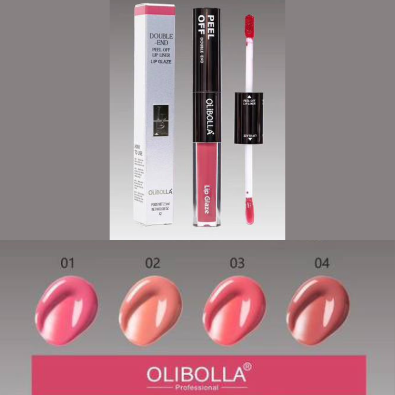 2 in 1 - Lip Liner Peel Off + Lip gloss rimpolpante effetto Glossy