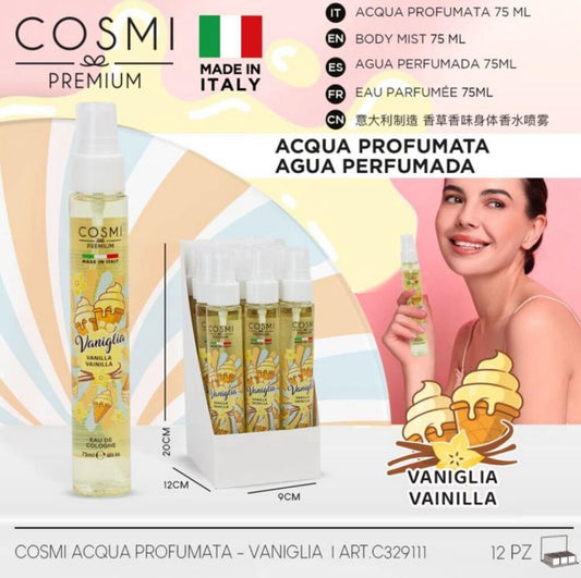 Acqua profumata corpo Cosmi - Vaniglia- 75ml
