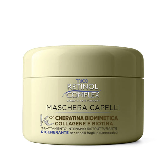 RETINOL COMPLEX - MASCHERA CAPELLI RISTRUTTURANTE CON CHERATINA, COLLAGENE E BIOTINA - 300ml