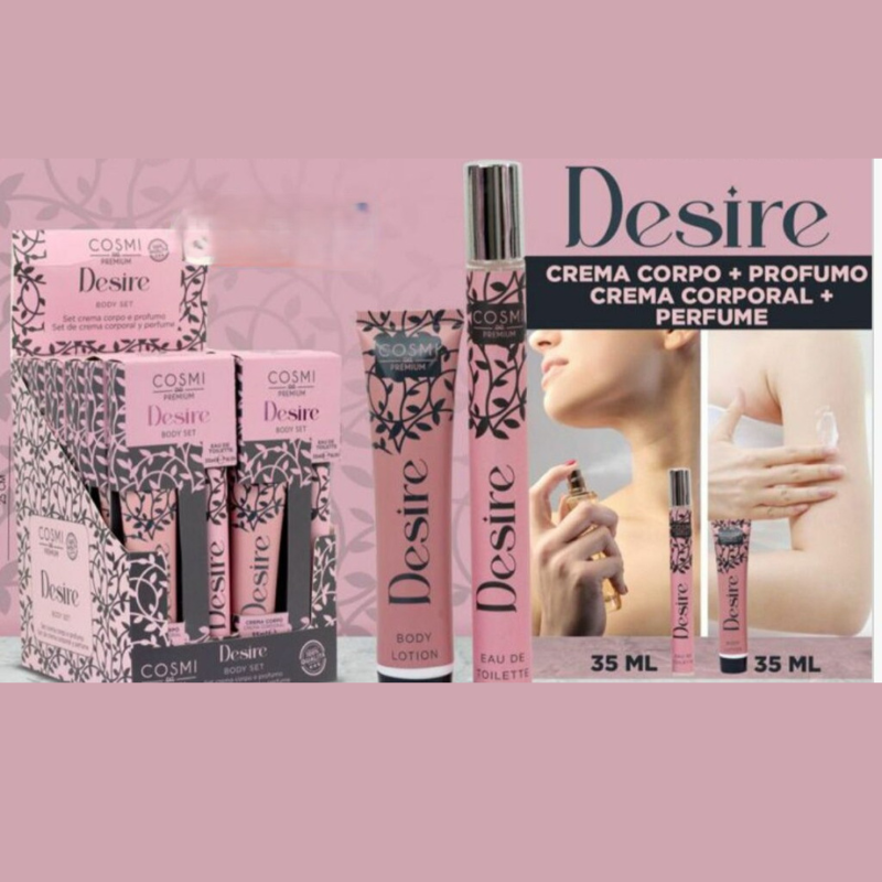 SET CREMA CORPO + PROFUMO CORPO -ISPIRATI ALLE PROFUMAZIONI FAMOSE -COSMI