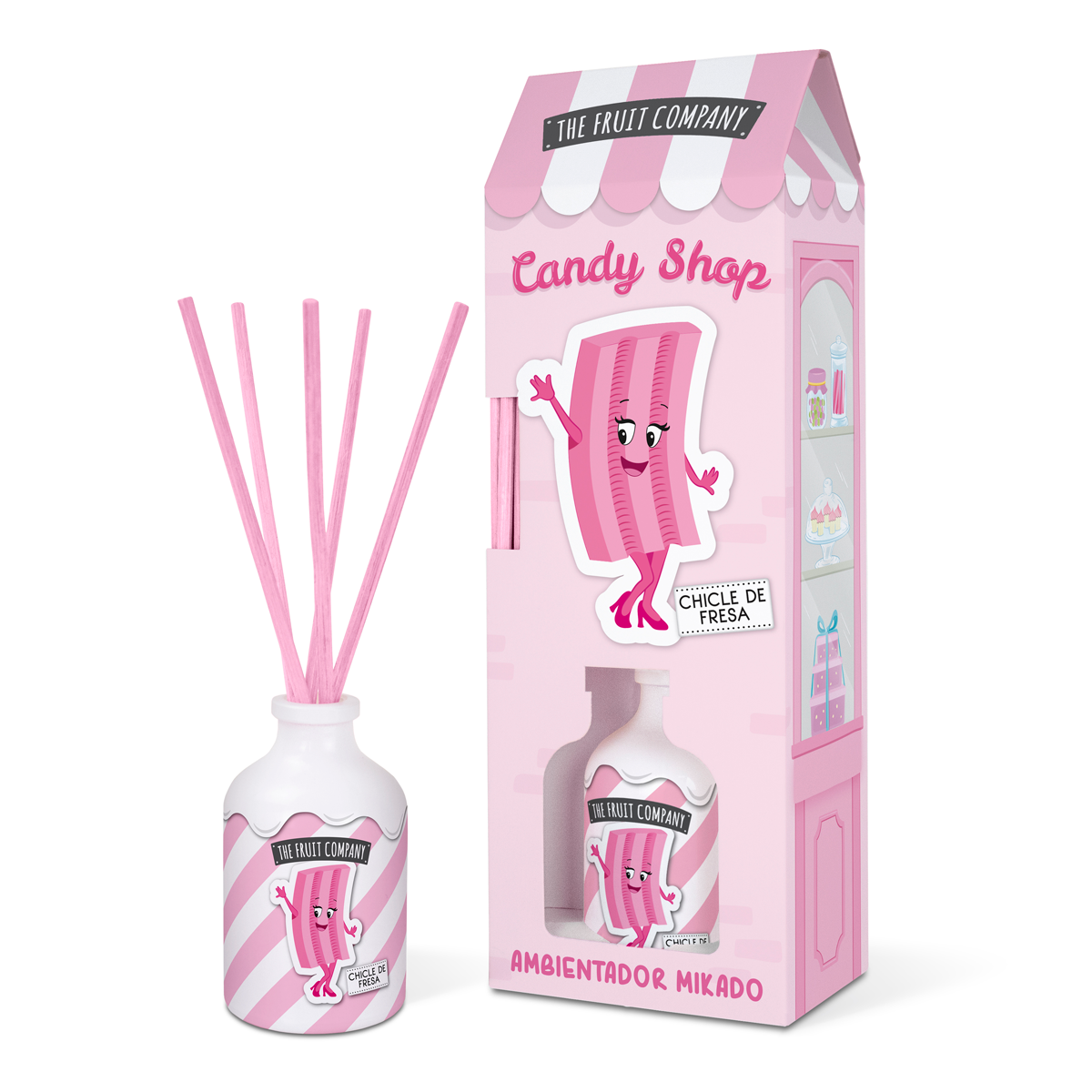 The Fruit company - Deodorante per ambienti Mikado - Chewing gum alla fragola