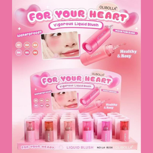 Blush liquido - waterproof e idratante-