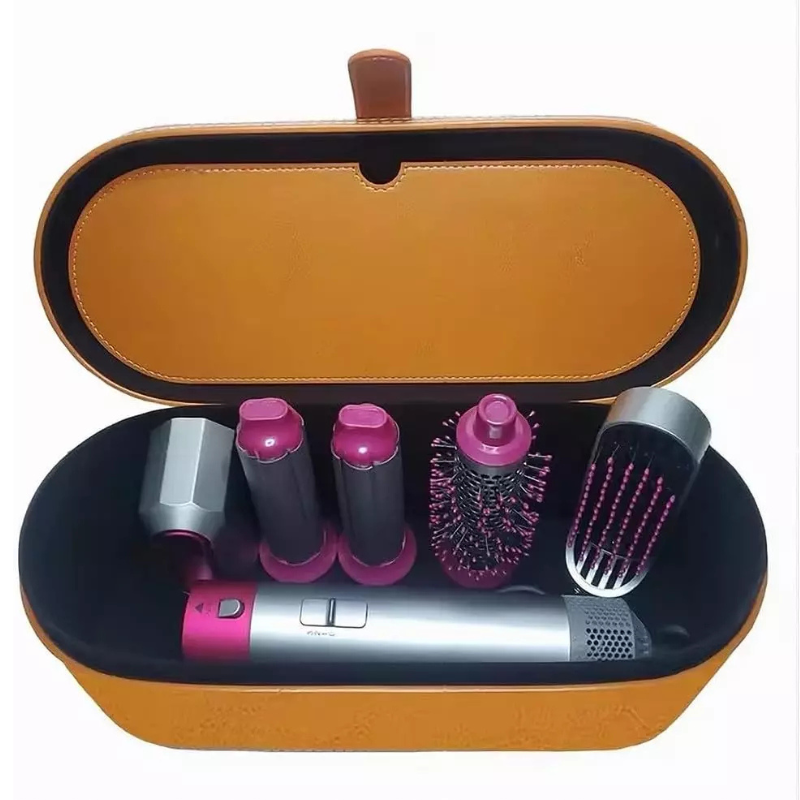 SPAZZOLA ASCIUGACAPELLI 5 IN 1 CON ACCESSORI INTERCAMBIABILI + COFANETTO