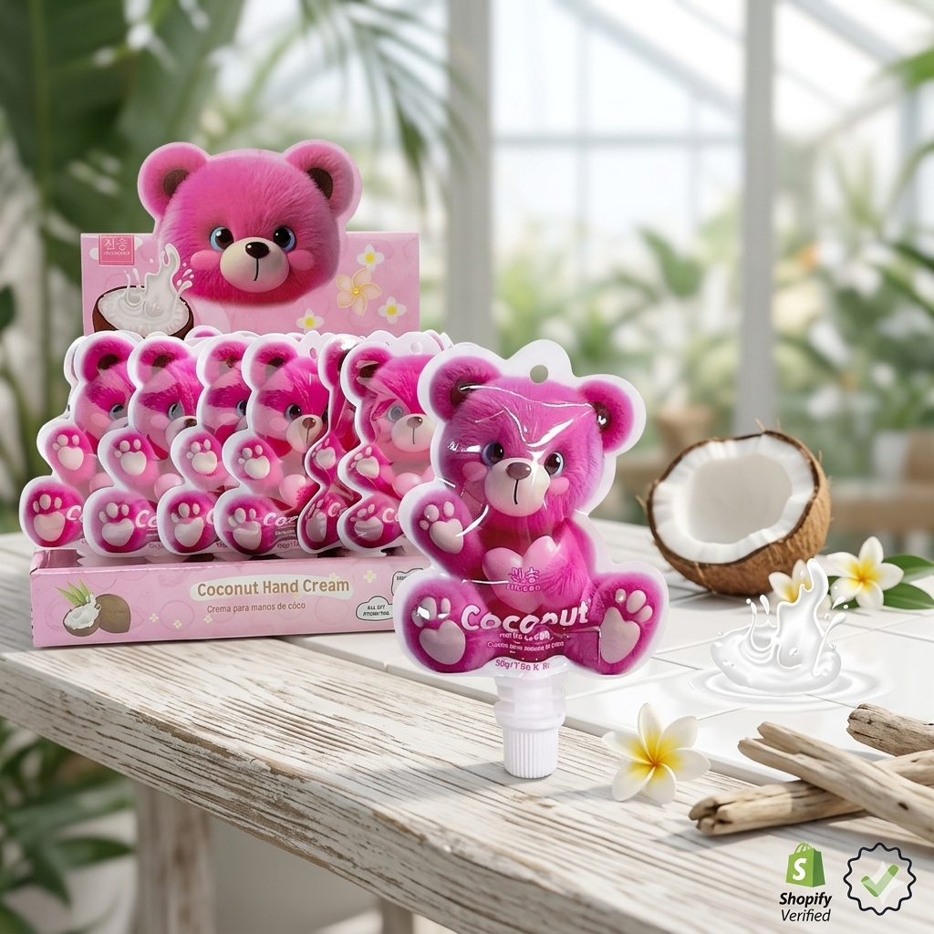Crema per mani profumazione cocco - confezione a forma di orsetto - 30gr