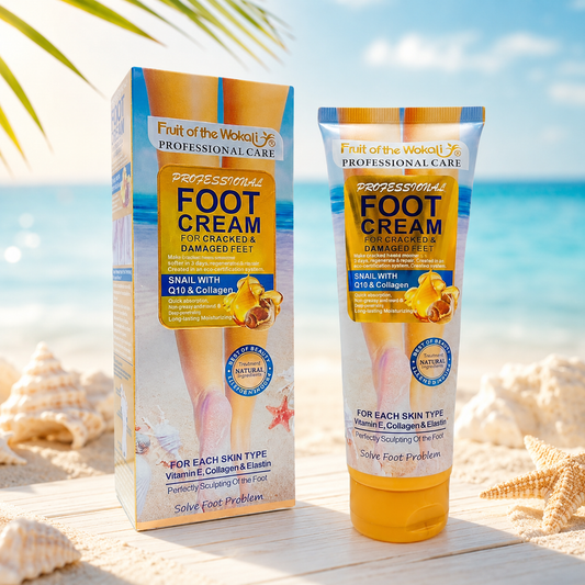Crema per piedi screpolati e danneggiati - con Collagene, Elastina e vitamina E - 230ml