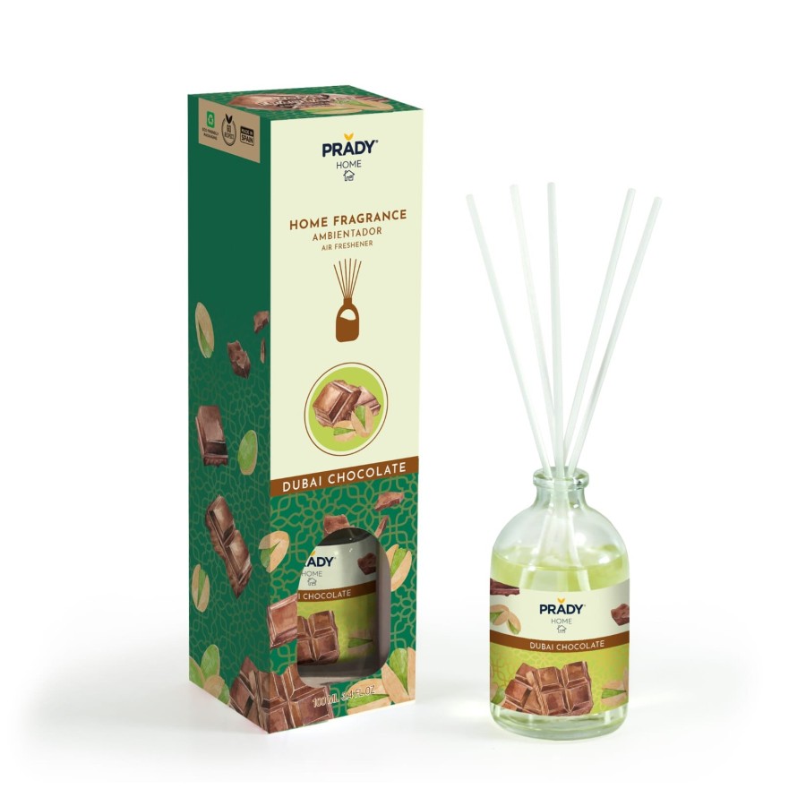 Diffusore per Ambienti con Bastoncini -profumazione dolce pistacchio e cioccolato  - 100ML -