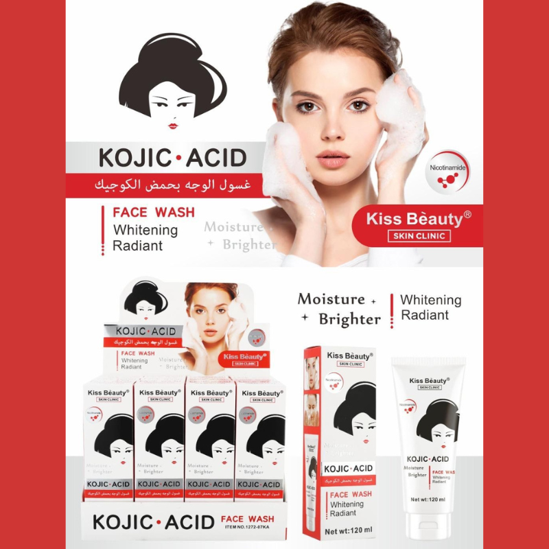 Detergente per il viso Idratante, illuminante  e antimacchie con niacinamide e acido Kojico - Skincare Coreana - 100 ml