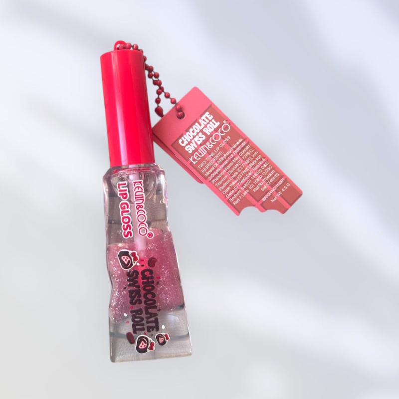 Lip Gloss two tone: trasparente e glitter - Kevin&Coco
