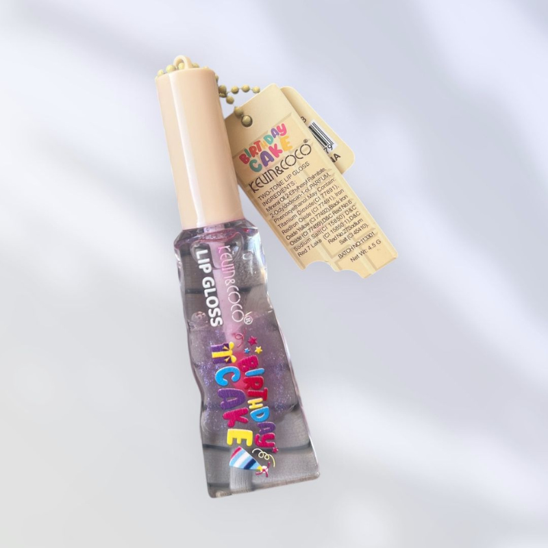 Lip Gloss two tone: trasparente e glitter - Kevin&Coco