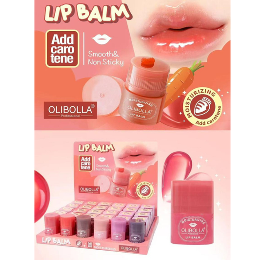 Balsamo Labbra con Carotene Idratante - labbra lucide, morbide e non appiccicose - Olibolla