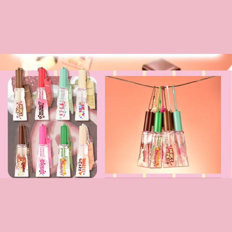Lip Gloss two tone: trasparente e glitter - Kevin&Coco