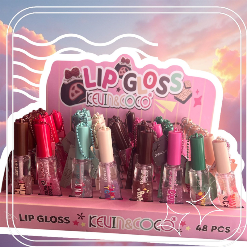 Lip Gloss two tone: trasparente e glitter - Kevin&Coco