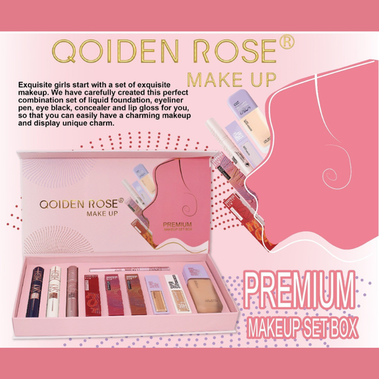 Make Up Box Premium - composta da 10 pezzi - mascara, eyeliner, lip gloss, fondotinta, correttore