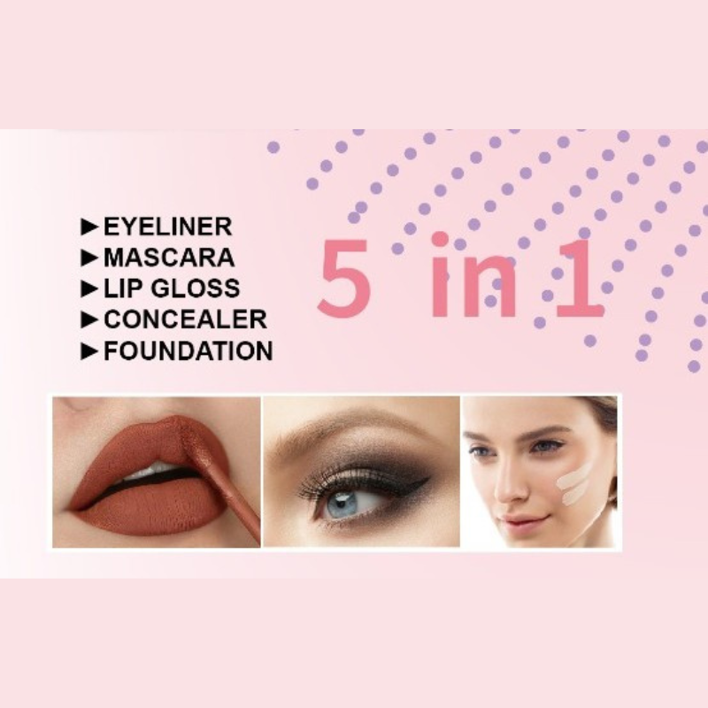 Make Up Box Premium - composta da 10 pezzi - mascara, eyeliner, lip gloss, fondotinta, correttore