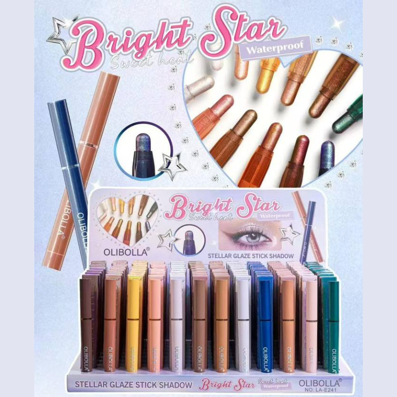 Matitone Ombretto in stick -glitter a lunga durata waterproof - 12 colori - Olibolla