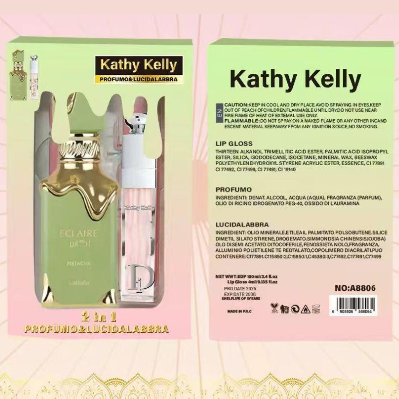 Kit Profumo + Lucidalabbra al Pistacchio e vaniglia - 100ml + 4ml