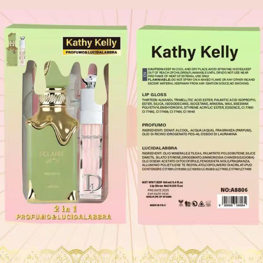 Kit Profumo + Lucidalabbra al Pistacchio e vaniglia - 100ml + 4ml