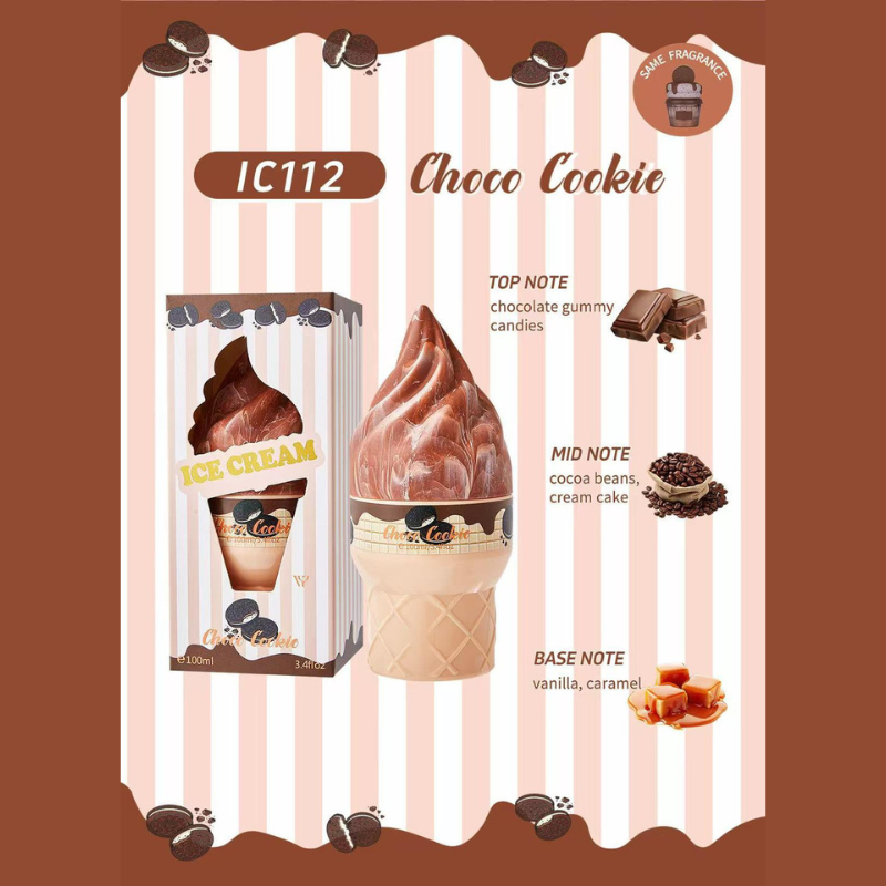 Profumo Spray a forma di Gelato -Icecream -varie profumazioni - 100ml