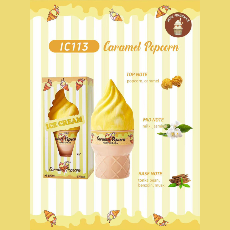 Profumo Spray a forma di Gelato -Icecream -varie profumazioni - 100ml