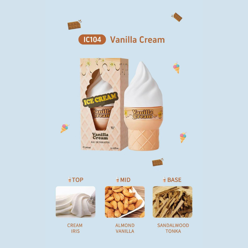 Profumo Spray a forma di Gelato -Icecream -varie profumazioni - 100ml