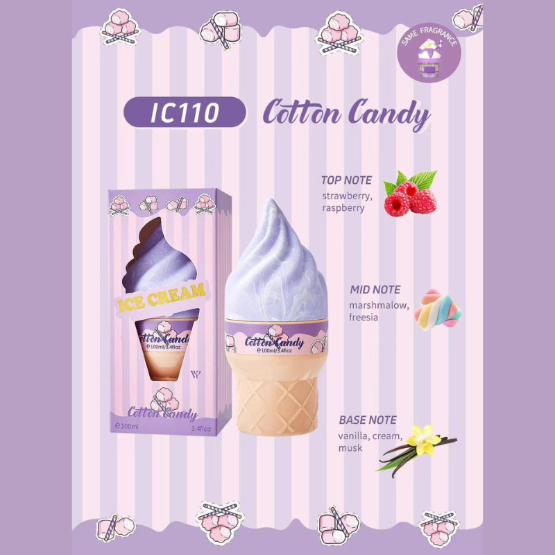 Profumo Spray a forma di Gelato -Icecream -varie profumazioni - 100ml